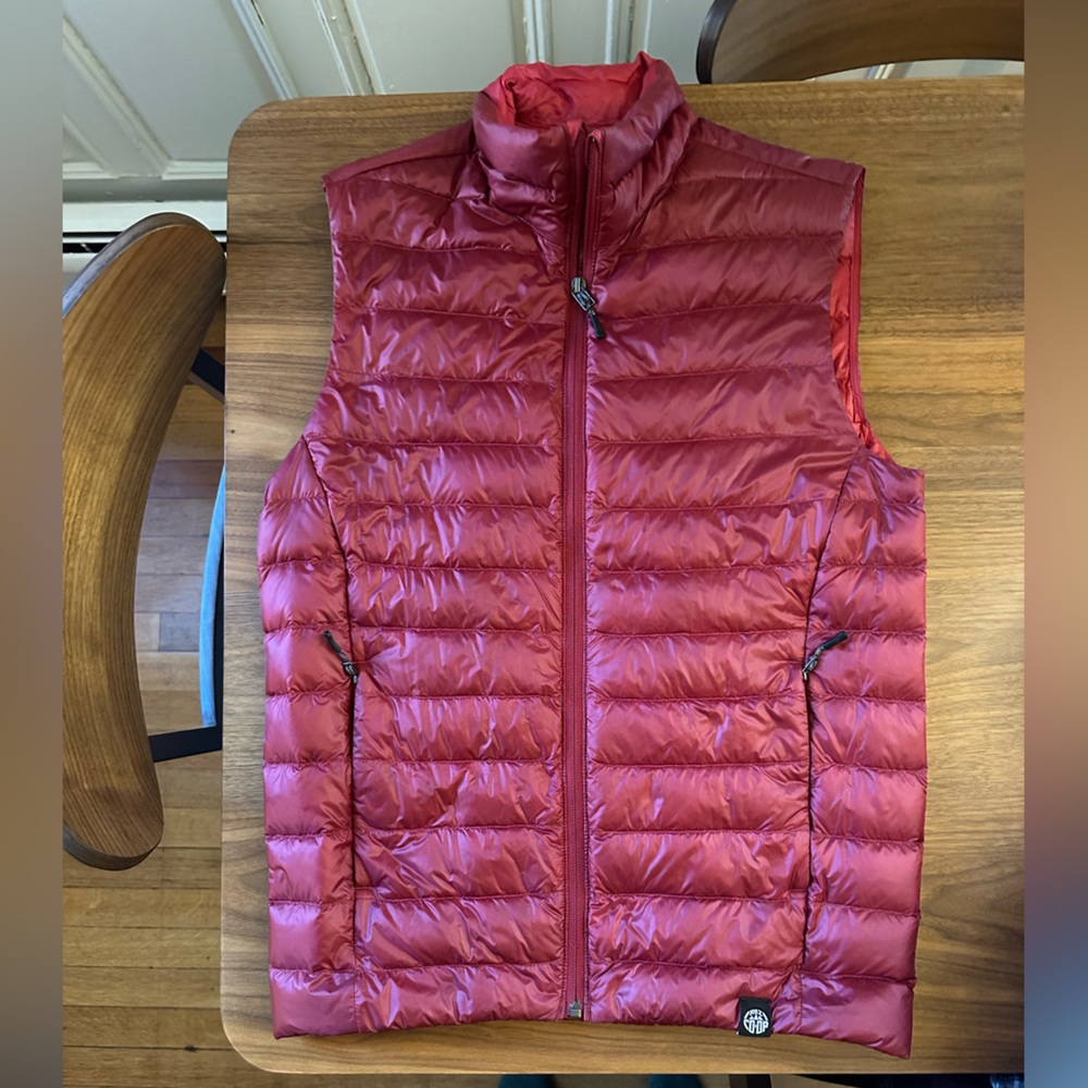REI Coop Red Down Puffer Vest